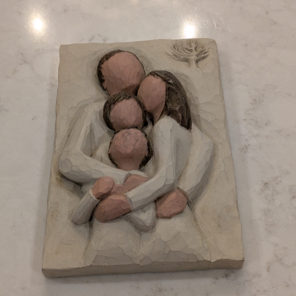 Willow Tree Family Demdaco Susan Lordi Unity Sculpture in Cream and Brown
